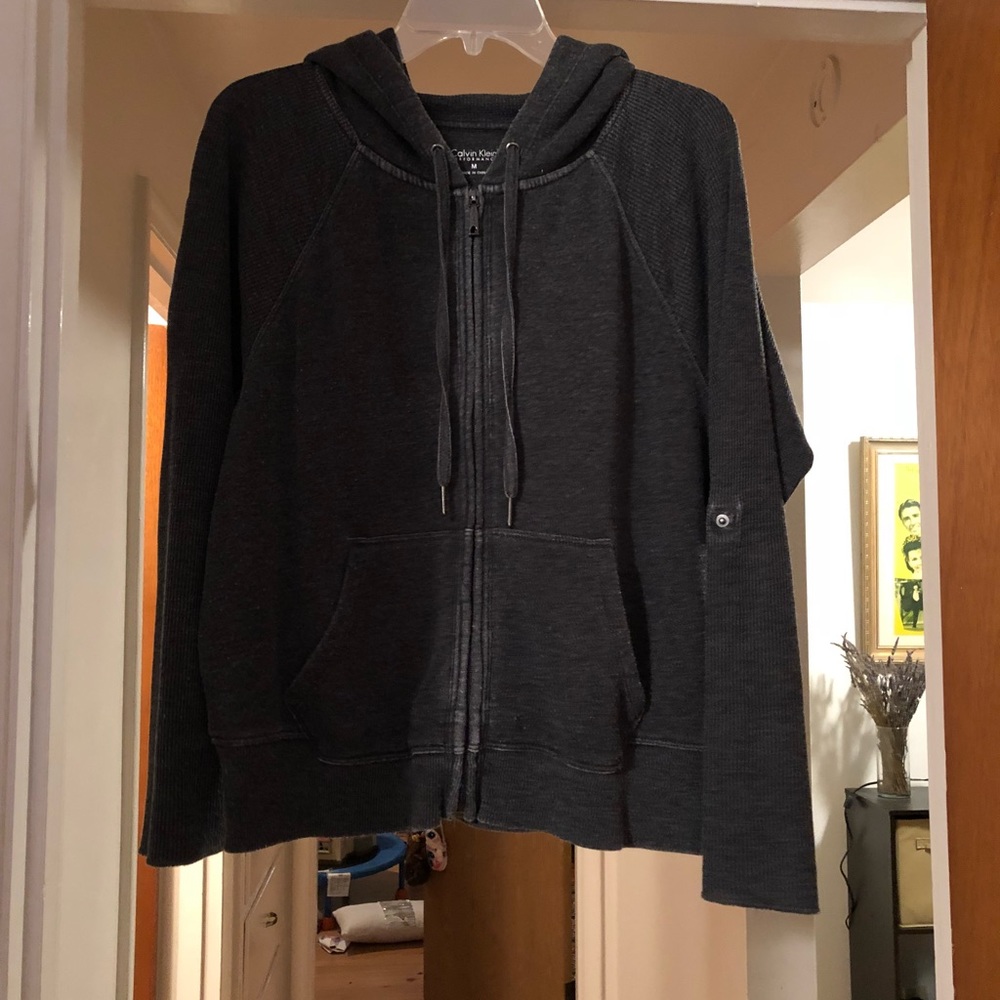 Calvin Klein athletic zip up sweater